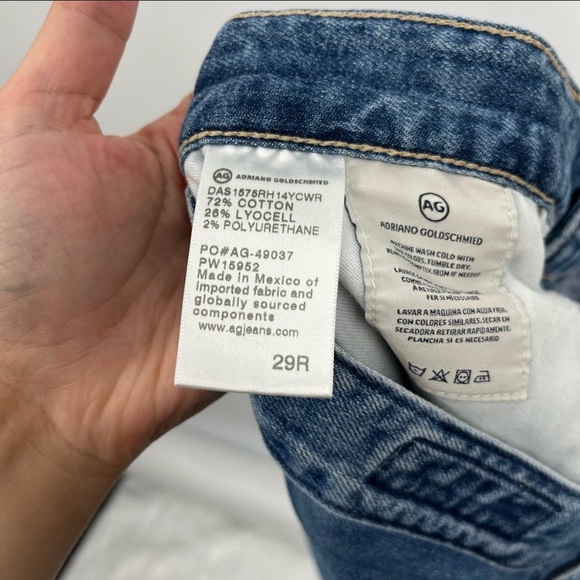 AG Adriano Goldschmied The Ex-Boyfriend Slim Jeans Slouchy Slim Raw Hem - Picture 6 of 6